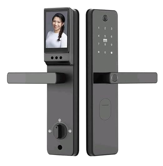 SD-2 Smart Digital Door Lock 6 Way Unlock: Face Recognition/Fingerprint/Mobile App/PIN/WiFi/RFID Card/Mechanical Key/USB Port/OTP/Visual Cat Eye2 Years Warranty/Smart Life thumbnail 3