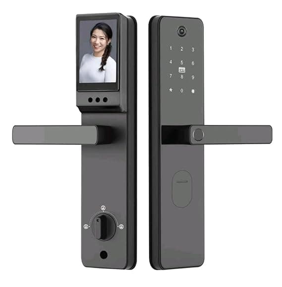 SD-2 Smart Digital Door Lock 6 Way Unlock: Face Recognition/Fingerprint/Mobile App/PIN/WiFi/RFID Card/Mechanical Key/USB Port/OTP/Visual Cat Eye2 Years Warranty/Smart Life thumbnail 2
