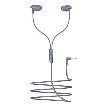 Boat 2025 Launch Bassheads 213L, 10mm Drivers, Signature Sound, in-Line Microphone, Integrated Controls, 3.5mm L-Shaped Connector & 120cm Braided Cable Wired Earphones with Mic (Active Grey) thumbnail 7