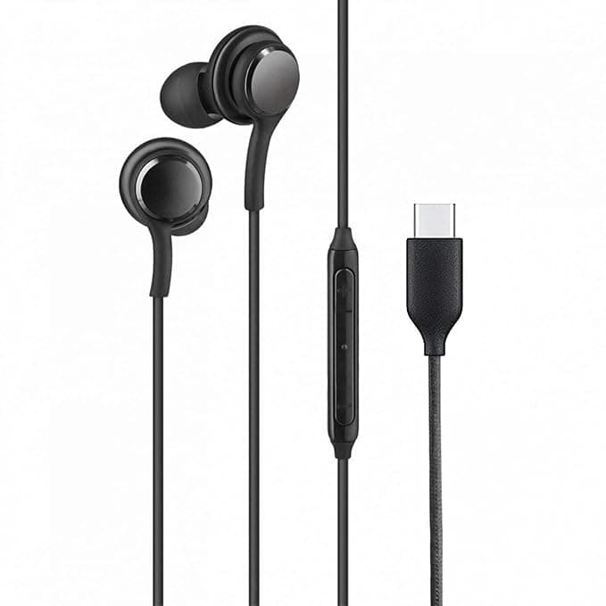 Type-C Earphones for Xiaomi Redmi Note 13 Pro Plus 5G Earphones Original Like Wired in-Ear Headphones Stereo Deep Bass Headset Earbud with Type-C Audio Jack, Mic (CAK2, Black)