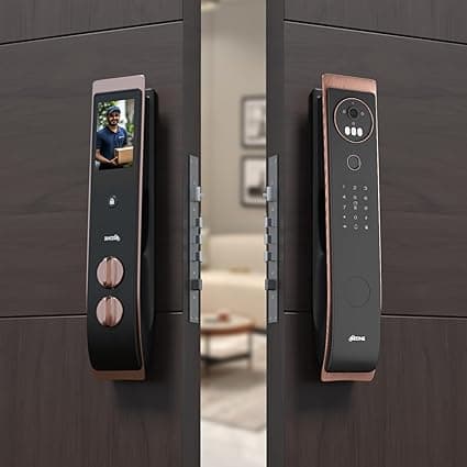 Ozone 3D Facial Recognition Smart Door Lock for Wooden & Metal Doors, 6-Way Access, 45-120 mm Door Thickness, Free Installation, 3 Years Warranty (Rose Gold) thumbnail 6