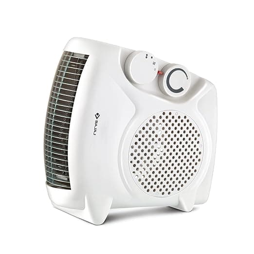 Bajaj Majesty RX10 Room Heater For Home | 2 Heat Settings 1000W/2000 Watts | Triple Safety Assurance | Adjustable Thermostat | Two Way Installation | Heat Convector Room Heater | 2-Yr Warranty 【White】 thumbnail 3