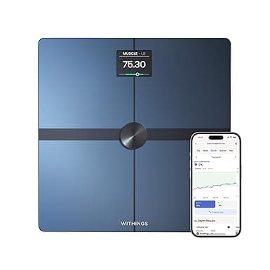 Withings Body Smart - Accurate Scale for Body Weight and Fat Percentage, Body Composition Wi-Fi and Bluetooth, Baby Weight Smart Scale Apple Compatible, Bathroom Scale,FSA/HAS, Black thumbnail 4