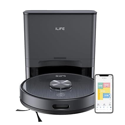 ILIFE T20s Pro Robot Vacuum Cleaner with Advanced LiDAR Navigation, Self-Emptying for Up to 10 Weeks, 6500Pa Suction, Simultaneous Vac and Mop, Multi Floor Maps, Customized Cleaning, App, Alexa & GH thumbnail 6