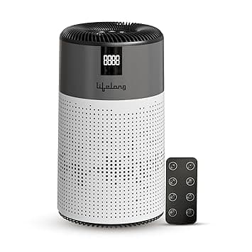 Lifelong Smart Air Purifier for Home & Office | Pre-Filter, H13 True HEPA Activated Filter | 600sqft Coverage Area | 400m³/hr CADR | Realtime AQI Display | Removes Dust, Smoke, & Pollen (LLAP001) thumbnail 7