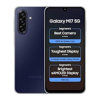 Samsung Galaxy M17 5G (Sapphire Black, 8GB RAM, 128GB Storage)| 50MP OIS Triple Camera| Gorilla Glass Victus| IP54 Rating| 6 Gen of OS Upgrades| AI| Circle to Search| Gemini Live| Without Charger thumbnail 7
