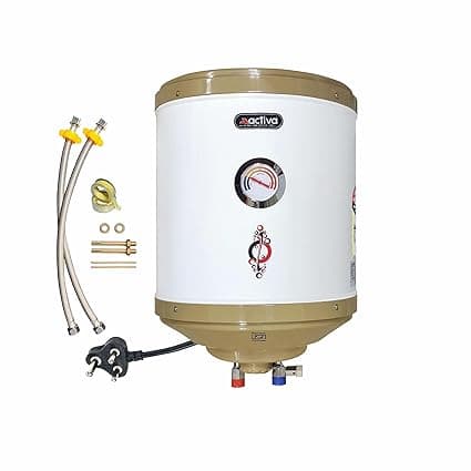Activa 15L Water Heater Geyser with Temperature Meter, 2 KVA ISI Cooper Element, 0.75mm Anti Rust Coated Tank, ABS Body, BEE 5 Start Rated, Adjustable Thermostat, Free Instalation Kit, 5 Year Warranty thumbnail 6