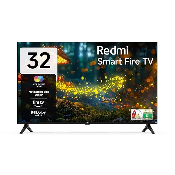 Redmi Xiaomi 80 cm (32 inches) F Series HD Ready Smart LED Fire TV L32MA-FVIN (Black) thumbnail 1