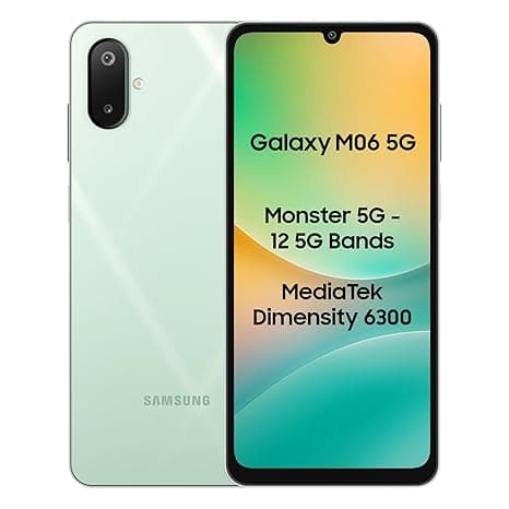 Samsung Galaxy M06 5G (Sage Green, 4GB RAM, 128 GB Storage) | MediaTek Dimensity 6300 | AnTuTu Score 422K+ | 12 5G Bands| 25W Fast Charging | 4 Gen of OS Upgrades | Without Charger thumbnail 4