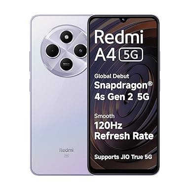 Redmi A4 5G (Sparkle Purple, 6GB RAM, 128GB Storage) | Global Debut SD 4s Gen 2 | Segment Largest 6.88in 120Hz | 50MP Dual Camera | 18W Fast Charging thumbnail 6