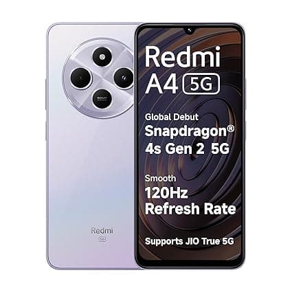 Redmi A4 5G (Sparkle Purple, 6GB RAM, 128GB Storage) | Global Debut SD 4s Gen 2 | Segment Largest 6.88in 120Hz | 50MP Dual Camera | 18W Fast Charging thumbnail 5