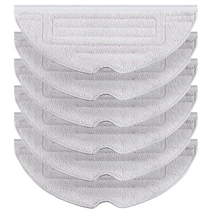 6 Pcs Silver Ion Mop Cloth Pad for Roborock S7 S7+ S7 MaxV S7 MaxV Plus S7 MaxV Ultra Q7 Max+ Series Robot Vacuum Microfiber Roborock Vibrairise Mopping Pad Replacement Parts (Light Gray). thumbnail 6