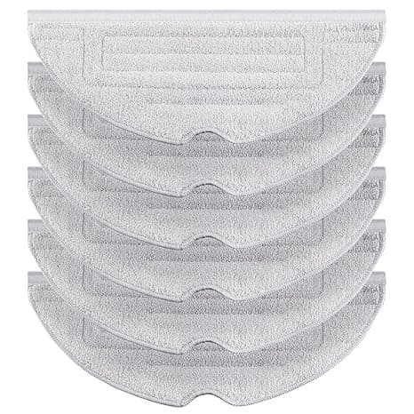 6 Pcs Silver Ion Mop Cloth Pad for Roborock S7 S7+ S7 MaxV S7 MaxV Plus S7 MaxV Ultra Q7 Max+ Series Robot Vacuum Microfiber Roborock Vibrairise Mopping Pad Replacement Parts (Light Gray). thumbnail 4