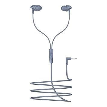 Boat 2025 Launch Bassheads 213L, 10mm Drivers, Signature Sound, in-Line Microphone, Integrated Controls, 3.5mm L-Shaped Connector & 120cm Braided Cable Wired Earphones with Mic (Active Grey) - Image 7