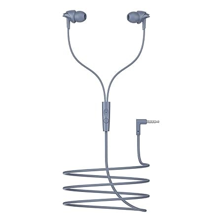 Boat 2025 Launch Bassheads 213L, 10mm Drivers, Signature Sound, in-Line Microphone, Integrated Controls, 3.5mm L-Shaped Connector & 120cm Braided Cable Wired Earphones with Mic (Active Grey) - Image 5