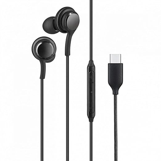 Type-C Earphones for Xiaomi Redmi Note 13 Pro Plus 5G Earphones Original Like Wired in-Ear Headphones Stereo Deep Bass Headset Earbud with Type-C Audio Jack, Mic (CAK2, Black) - Image 3
