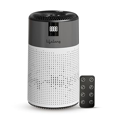 Lifelong Smart Air Purifier for Home & Office | Pre-Filter, H13 True HEPA Activated Filter | 600sqft Coverage Area | 400m³/hr CADR | Realtime AQI Display | Removes Dust, Smoke, & Pollen (LLAP001) - Image 6