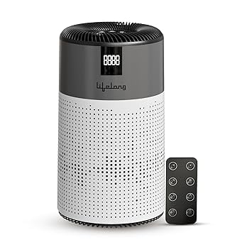 Lifelong Smart Air Purifier for Home & Office | Pre-Filter, H13 True HEPA Activated Filter | 600sqft Coverage Area | 400m³/hr CADR | Realtime AQI Display | Removes Dust, Smoke, & Pollen (LLAP001) - Image 7