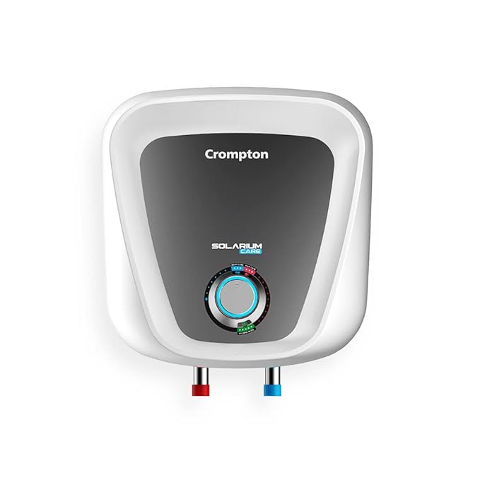 Crompton Solarium Care 25-L 5 Star Storage Water Heater (Geyser) with Rust Proof Plastic Body (White),Free Installation, Free Pipe.