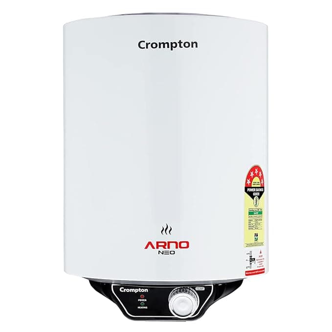 Crompton Arno Neo 15-L 5 Star Rated Storage Water Heater (Geyser) with Advanced 3 Level Safety, National Energy Conservation Award Winner 2023 Crompton Arno Neo 15-L 5 Star Rated Storage Water Heater (Geyser) with Advanced 3 Level Safety, National Energy Conservation Award Winner 2023