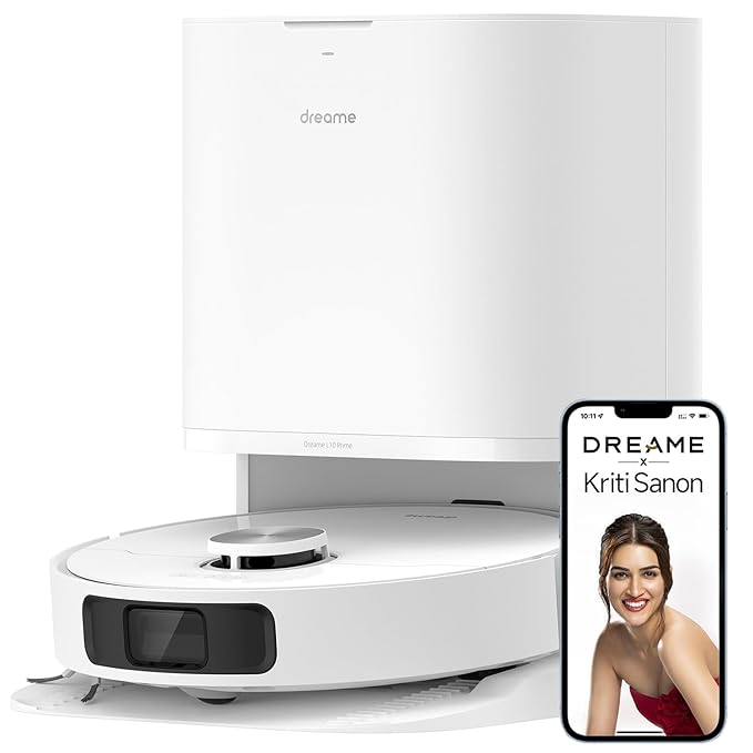 DREAME L10 Prime Robot Vacuum and Mop, Self-Cleaning Dual Mop Pads with Auto Drying, 3L Clean/Used Water Tank, 7mm Mop Lifting for Carpets, LDS Navigation with 3D Mapping, WiFi/App Control - Image 1