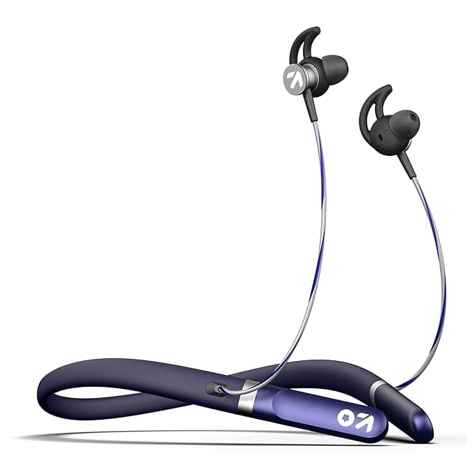 GOBOULT (Formerly Boult Newly Launched FCharge Bluetooth Earphones 40H Playtime, Zen ENC Mic, Dual Connectivity, Type C Fast Charging,14.2mm Bass Driver, Made in India, IPX5, Silicon (Royal Blue)