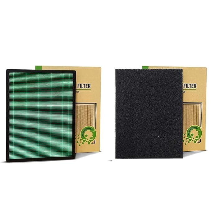 Coway Original Carbon & HEPA Filter Set for AirMega 150 (AP 1019C), 8500 Hrs (Approx. 1.5-2 yrs) Long Life | Traps Bad odor, VOCs & Kills Allergies, Virus, Germs, PM 0.01 with 99.999% efficiency Coway Original Carbon & HEPA Filter Set for AirMega 150 (AP 1019C), 8500 Hrs (Approx. 1.5-2 yrs) Long Life | Traps Bad odor, VOCs & Kills Allergies, Virus, Germs, PM 0.01 with 99.999% efficiency