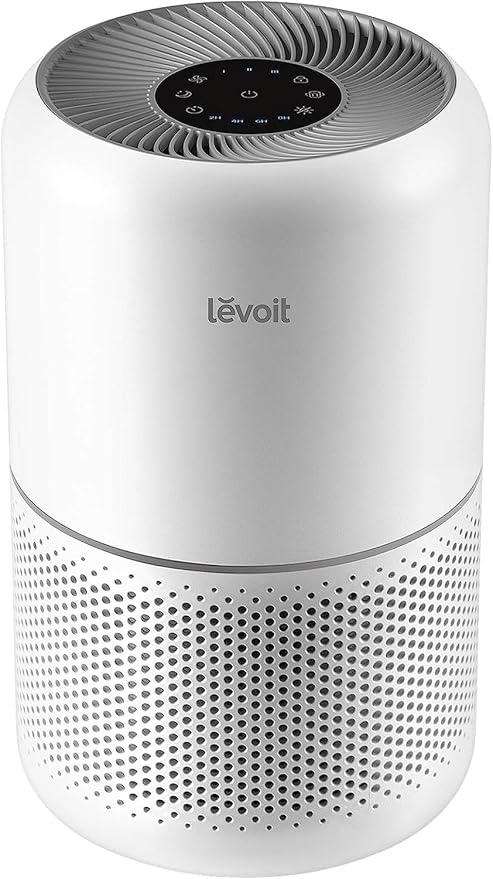 LEVOIT Air Purifier for Home Allergies and Pets Hair Smokers in Bedroom, H13 True HEPA Filter, 24db Filtration System Cleaner Odor Eliminators, Remove 99.97% Dust Smoke Mold Pollen, Core 300, White LEVOIT Air Purifier for Home Allergies and Pets Hair Smokers in Bedroom, H13 True HEPA Filter, 24db Filtration System Cleaner Odor Eliminators, Remove 99.97% Dust Smoke Mold Pollen, Core 300, White