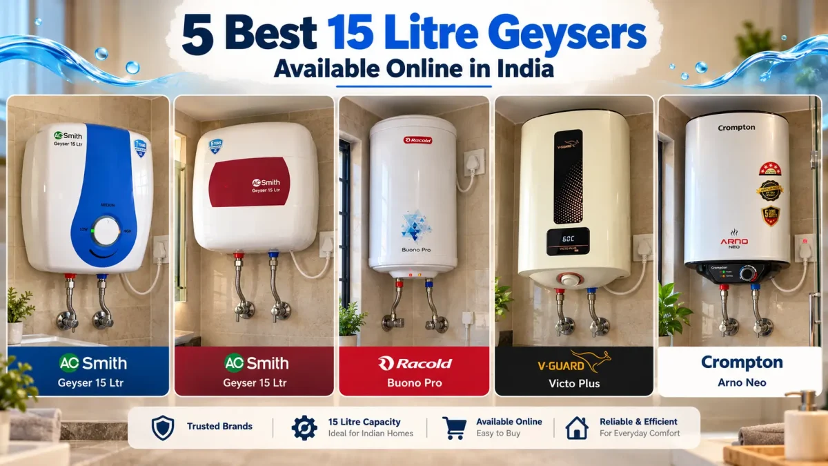 5 Best 15 Litre Geysers Available Online in India