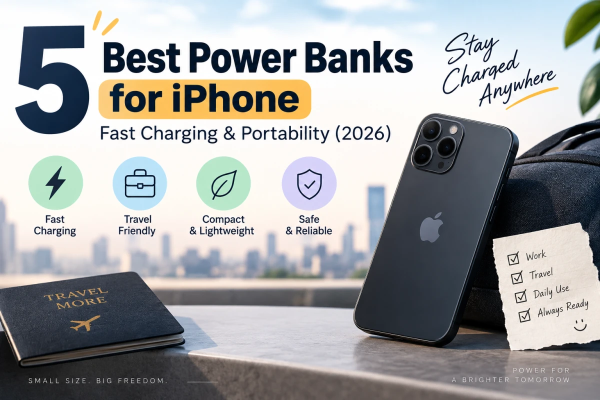 5 Best Power Banks for iPhone: Fast Charging & Portability (2026)