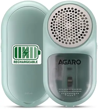 AGARO Lint Remover,Electric Fabric Brush,Rechargeable,Portable,Multi-Functional Fuzz Remover from Woollen Sweaters