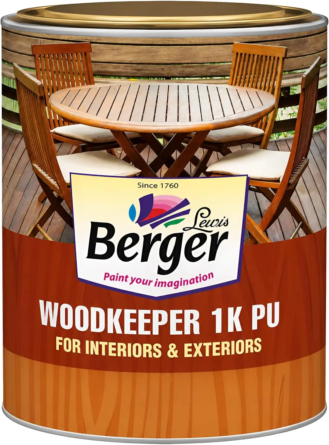 Berger Wood Keeper 1K PU Polish (500 g) Berger Wood Keeper 1K PU wood polish 500 g pack