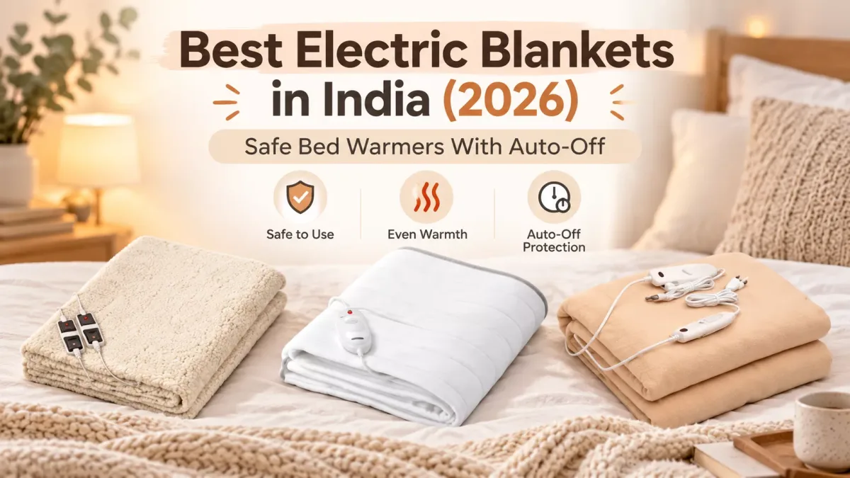 Best Electric Blankets in India (2026): Safe Bed Warmers With Auto-Off