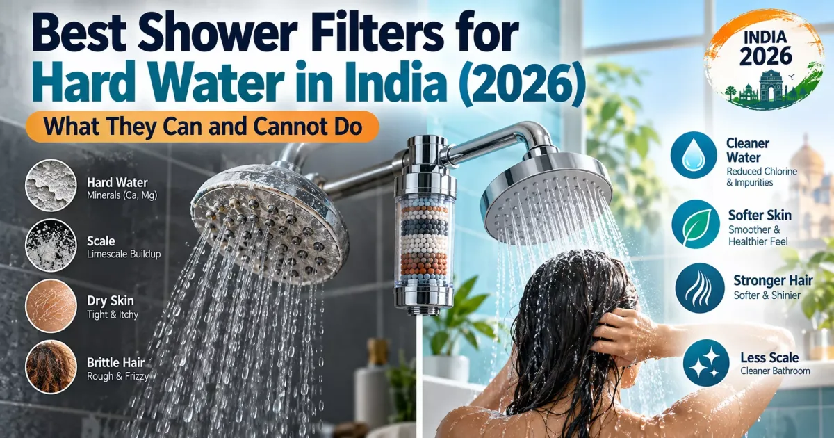 Best Shower Filters for Hard Water in India (2026): What They Can and Cannot Do