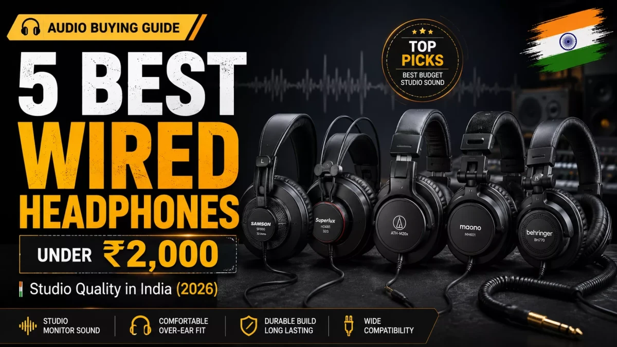 Best Wired Headphones Under ₹2,000 for Studio Quality in India (2026)