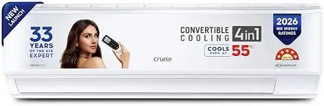 Cruise 1.5 Ton 5 Star Inverter Split AC Cruise 1.5 Ton 5 Star Inverter Split AC in white, showcasing a clean, modern wall-mounted indoor unit.