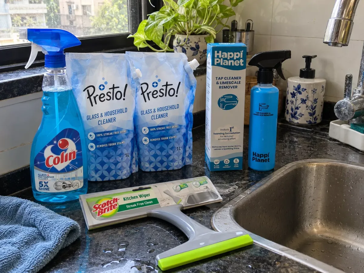 Best Glass Cleaner Liquids in India (2026): Streak-Free Windows and Hard Water Spots