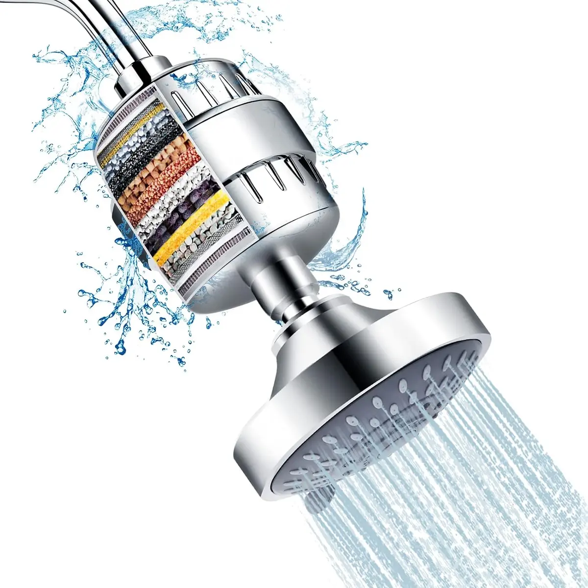 FEELSO high pressure five mode filtered shower head with 15 stage filter