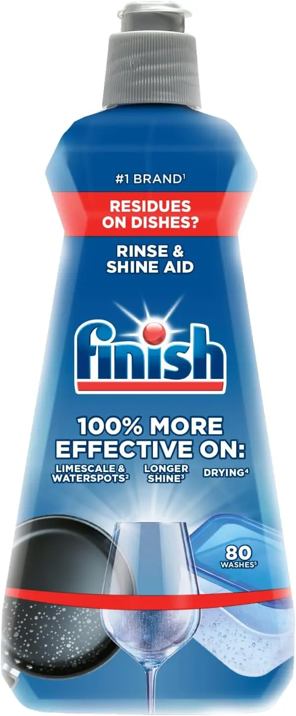 Finish Rinse Aid, Shine & Dry (400 ml) Finish dishwasher rinse aid shine and dry 400 ml bottle