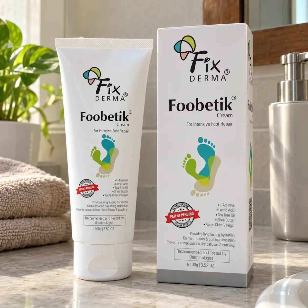 Fixderma Foobetik foot cream for dry and cracked feet