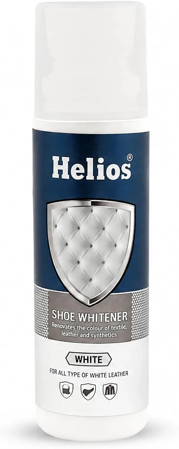Helios Shoe Whitener Helios shoe whitener with sponge applicator for white canvas shoes