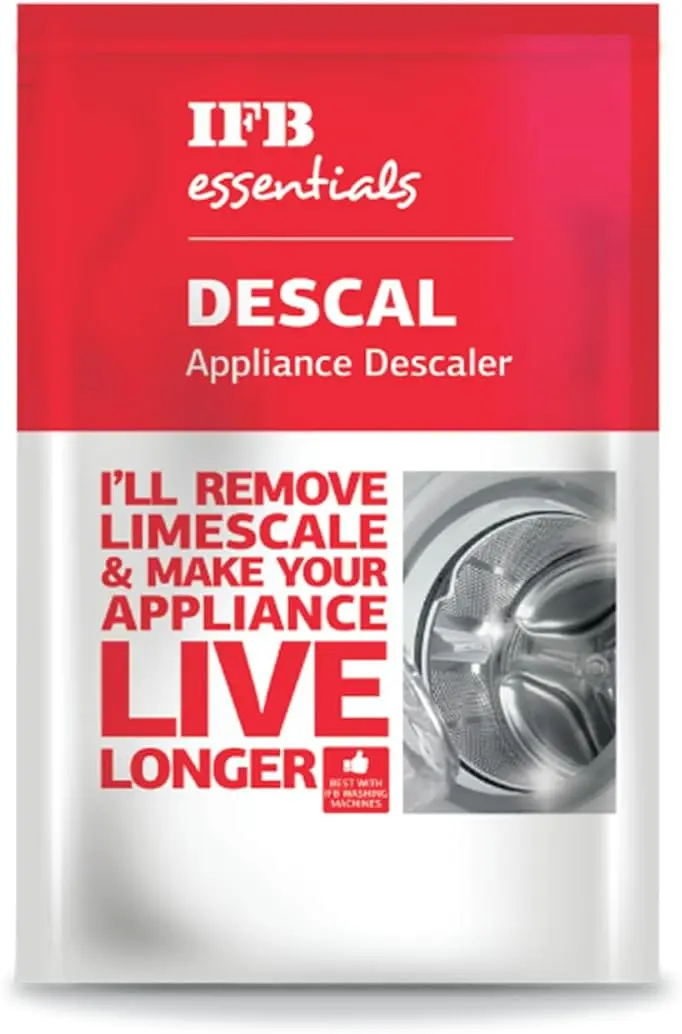 IFB Essentials descale powder 100 g sachet for washing machine drum cleaning
