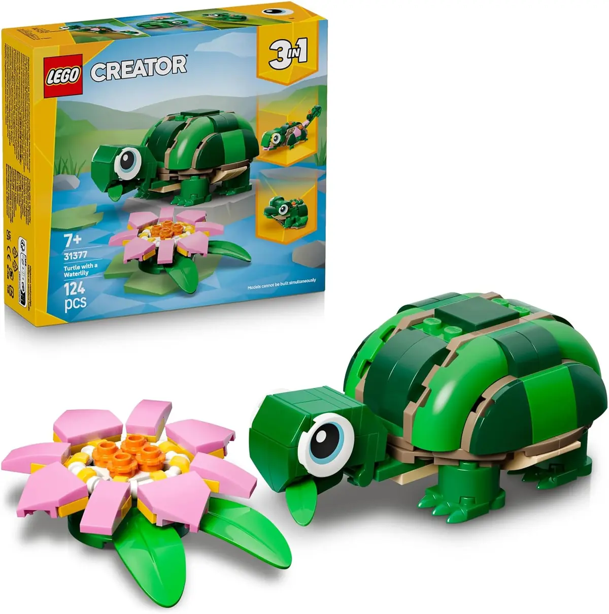 LEGO Creator 3 in 1 Turtle with Water Lily (31377) LEGO Creator 3 in 1 turtle with water lily flower set 31377