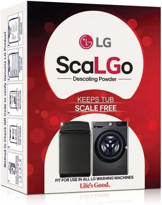 LG ScaLGo washing machine cleaner descaling powder pack of three sachets