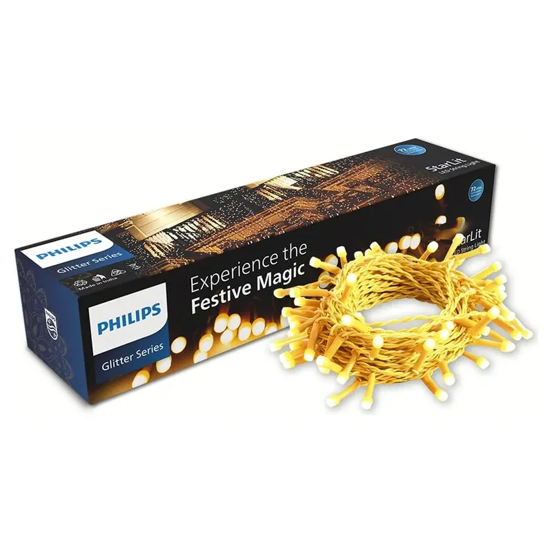 PHILIPS Starlit 12 metre 72 LED warm white string light