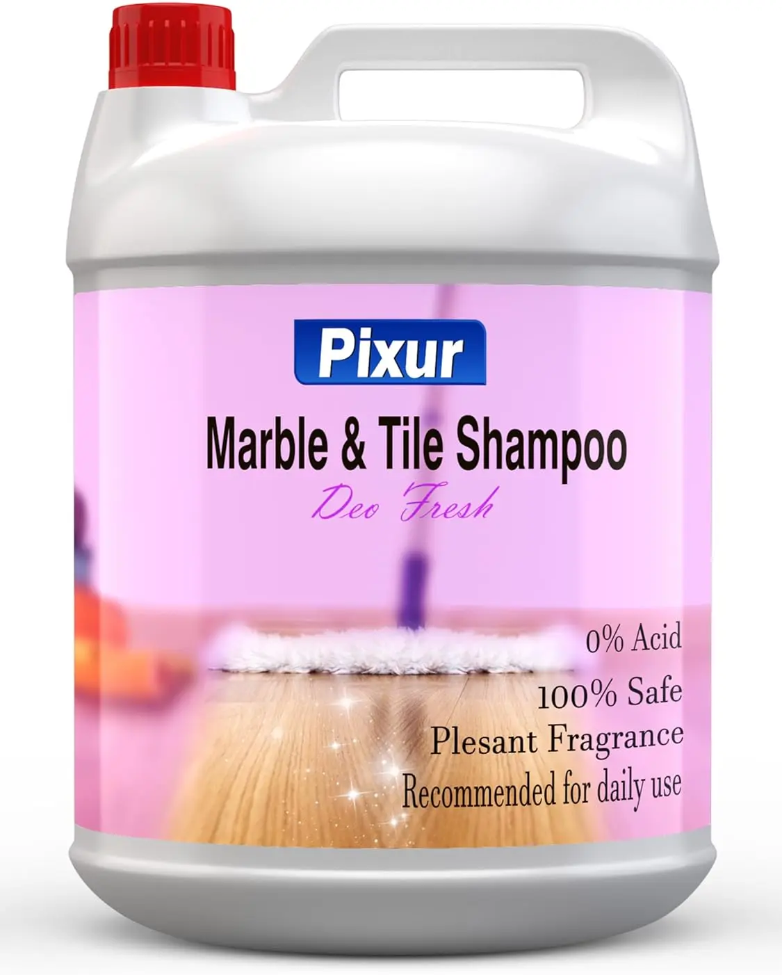 Pixur marble and tile shampoo 5 litre can deo fresh