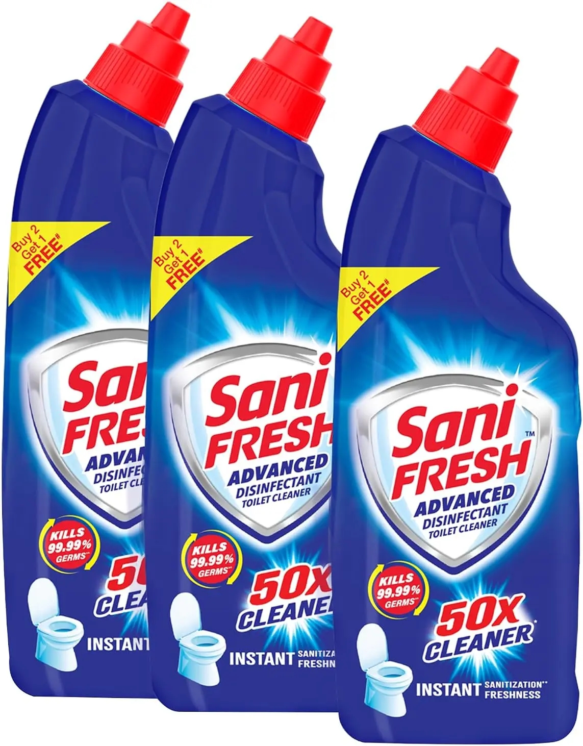 Sani Fresh Ultrashine Toilet Cleaner (1.56 L pack) Sani Fresh Ultrashine toilet cleaner extra strong bottle