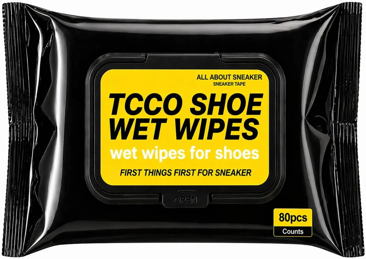 TCCO Sneaker & Shoe Cleaner Wipes (80) TCCO natural sneaker and shoe cleaner wipes pack of 80
