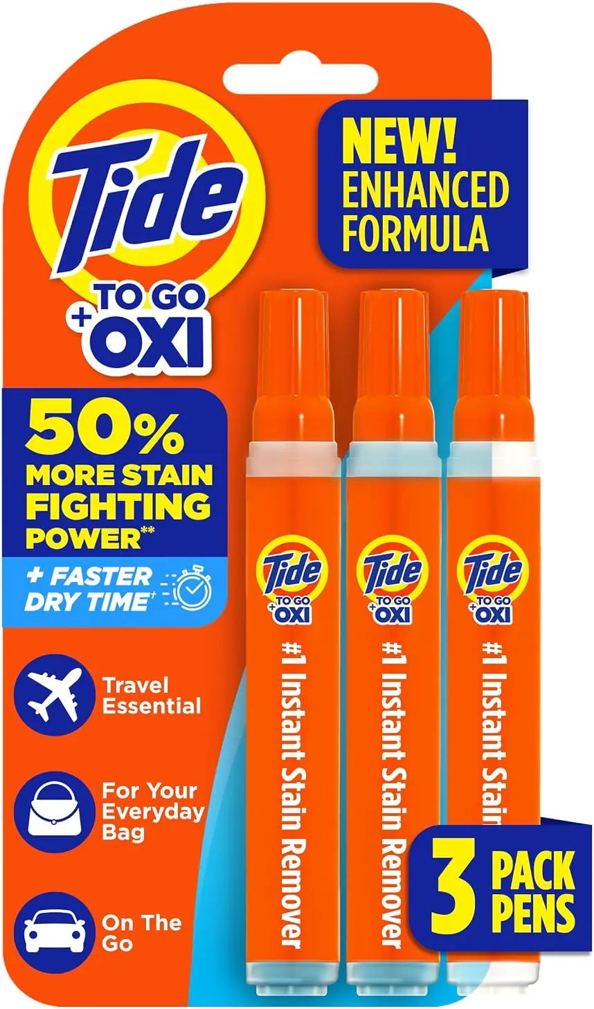 Tide To Go instant stain remover pen pack of three