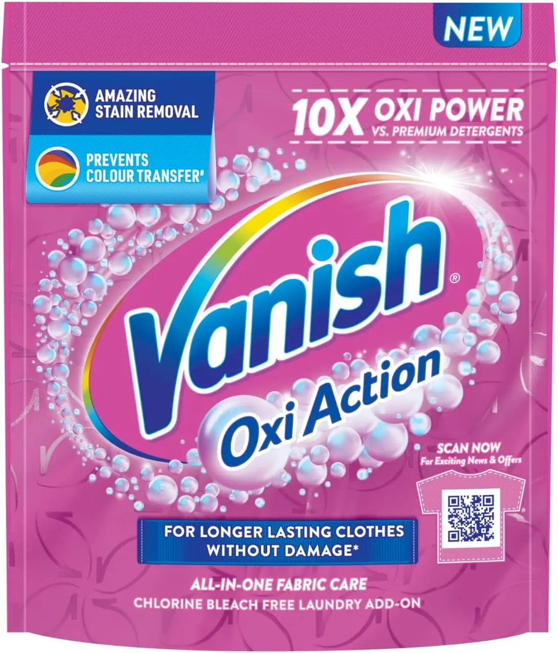 Vanish All in One detergent booster powder stain remover 400 g jar